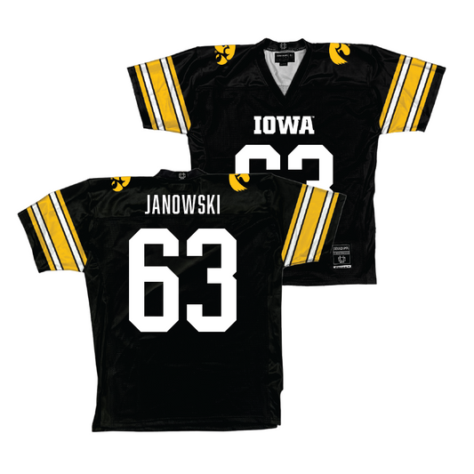 Black Iowa Football Jersey  - Josh Janowski