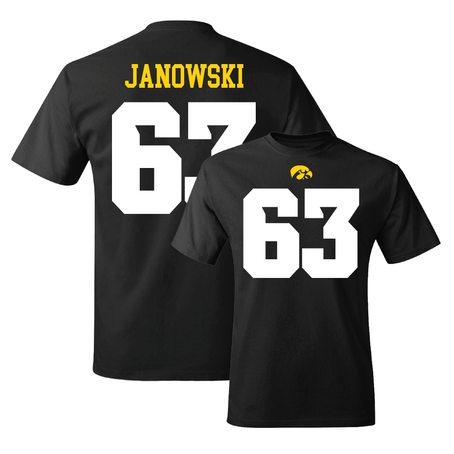 Black Football Shirsey Tee  - Josh Janowski