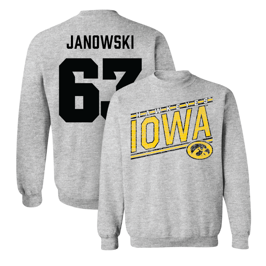 Sport Grey Football Slant Crew  - Josh Janowski