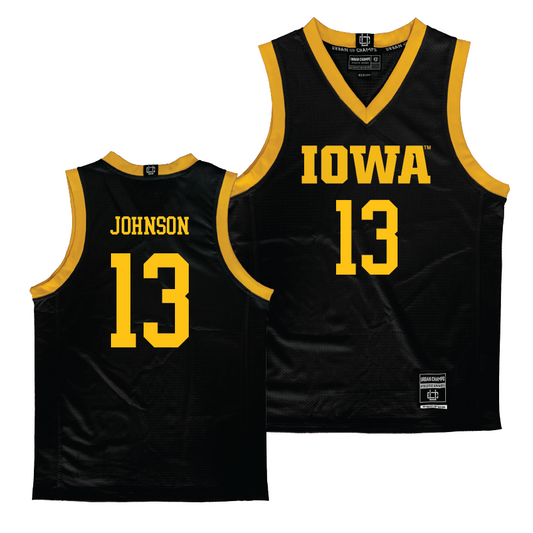 Iowa Women's Black Basketball Jersey  - Kennise Johnson