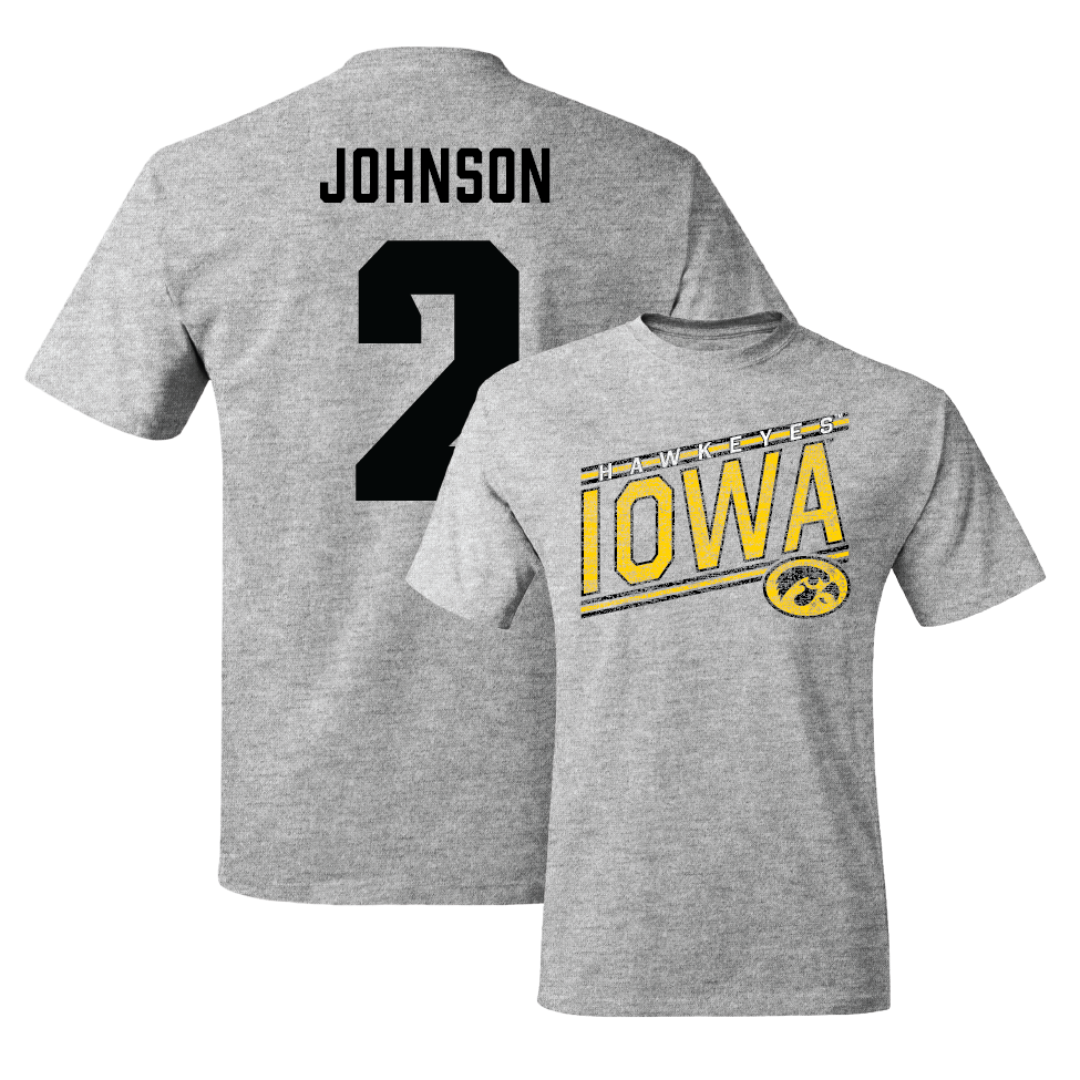 Sport Grey Football Slant Tee   - Kaleb Johnson