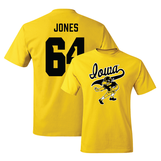 Gold Football Mascot Tee - Leighton Jones