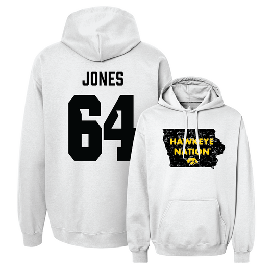 Football White State Hoodie - Leighton Jones