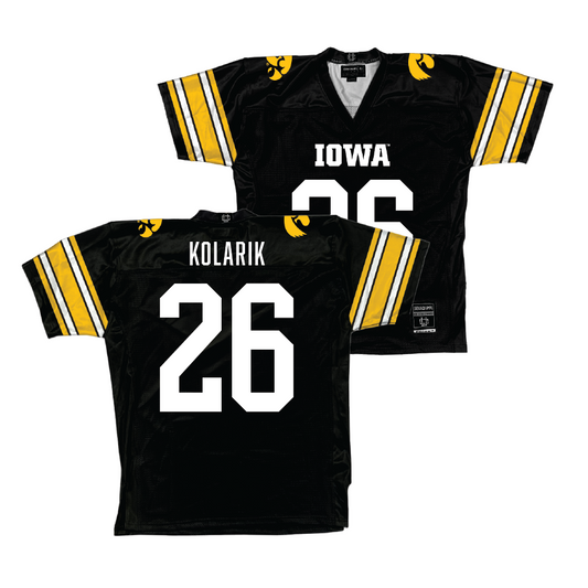 Black Iowa Football Jersey  - Kael Kolarik