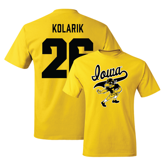 Gold Football Mascot Tee  - Kael Kolarik