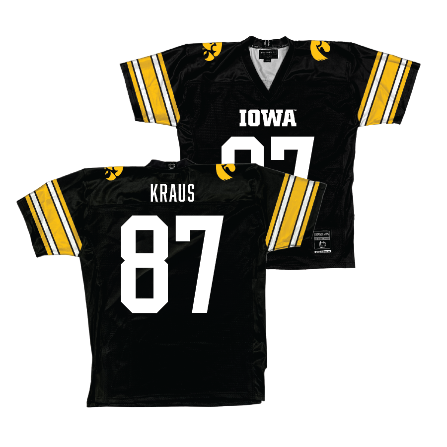 Iowa Black Football Jersey - Andrew Kraus