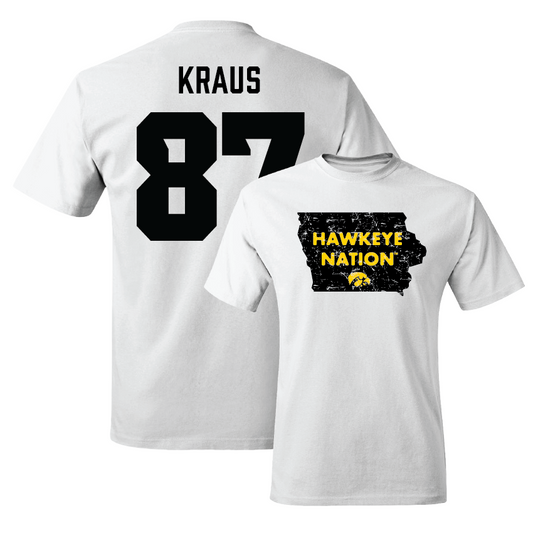Football White State Comfort Colors Tee - Andrew Kraus