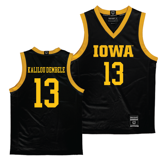 Iowa Men's Black Basketball Jersey  - Ladji Kalilou Dembélé