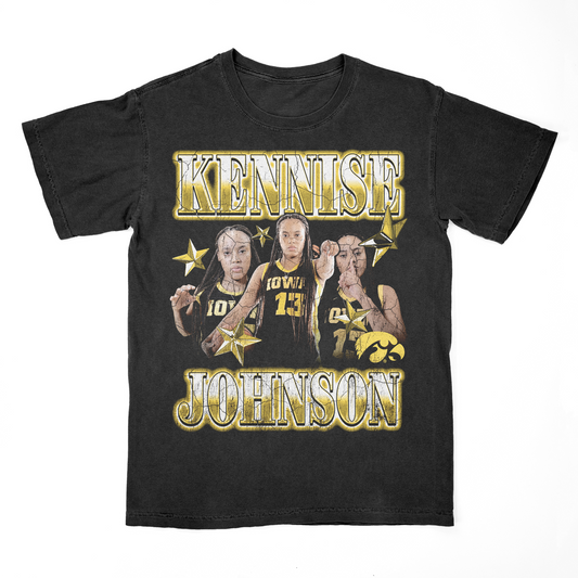 EXCLUSIVE RELEASE: Kennise Johnson 90s Graphic Black Tee