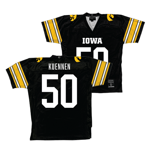 Black Iowa Football Jersey   - Ryan Kuennen