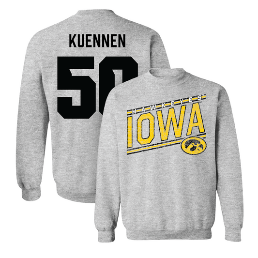 Sport Grey Football Slant Crew   - Ryan Kuennen