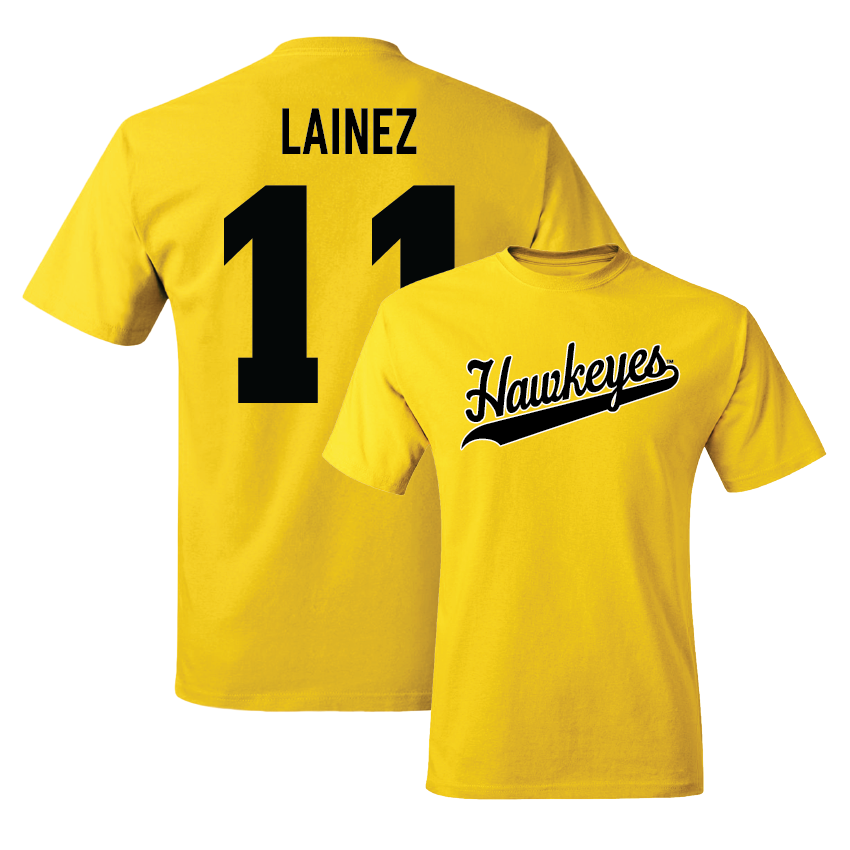 Gold Football Script Tee - Marco Lainez