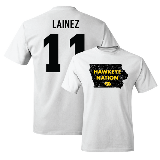 Football White State Comfort Colors Tee - Marco Lainez