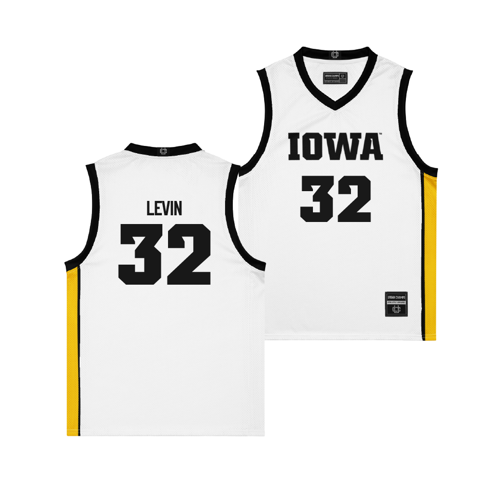 Iowa Women's Basketball White Jersey - Callie Levin