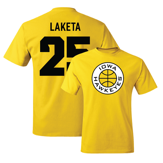 Gold Men's Basketball Tee - Luc Laketa