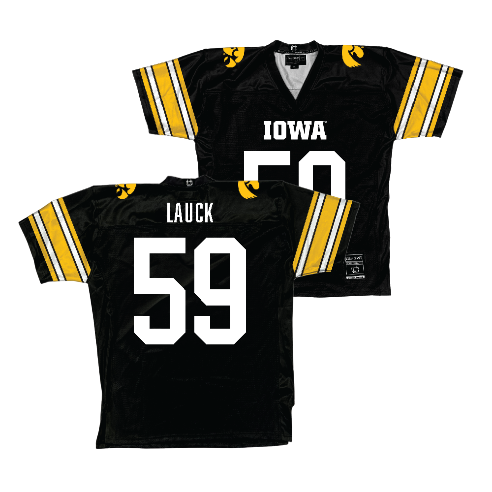 Iowa Football Black Jersey - Trevor Lauck