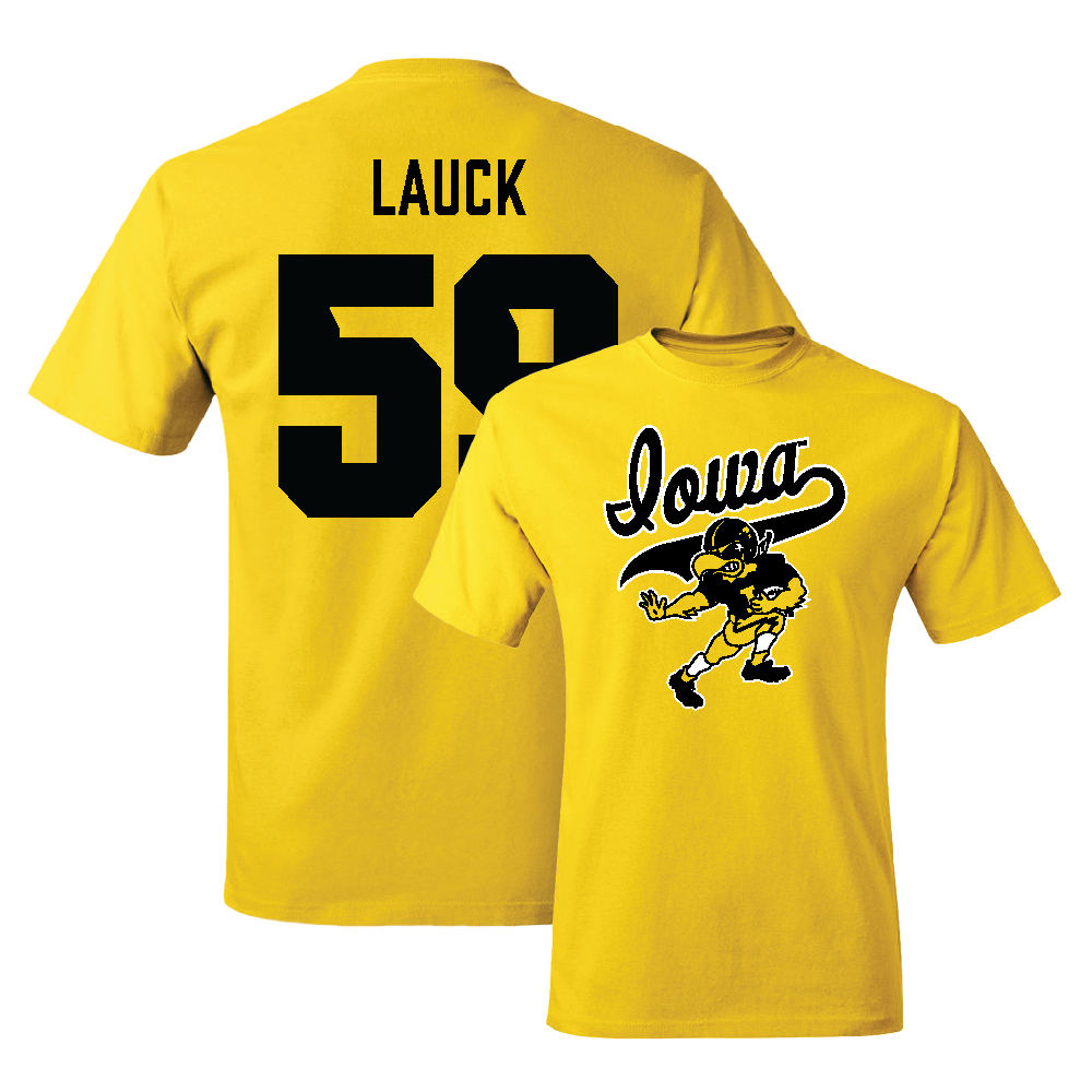 Gold Football Mascot Tee - Trevor Lauck