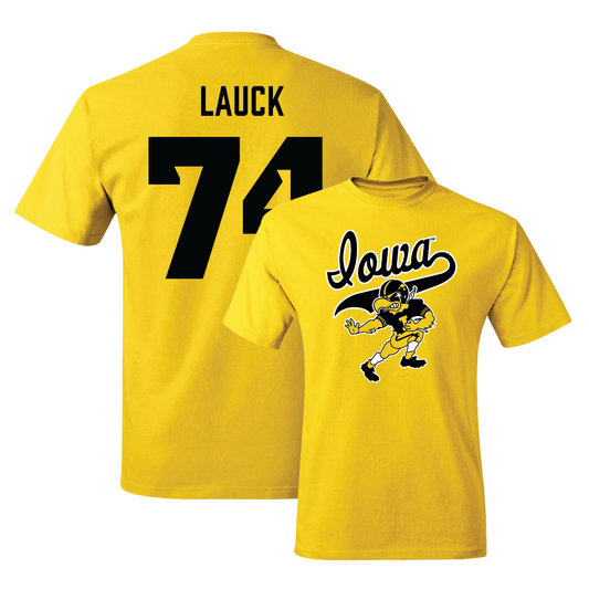 Gold Football Mascot Tee - Trevor Lauck