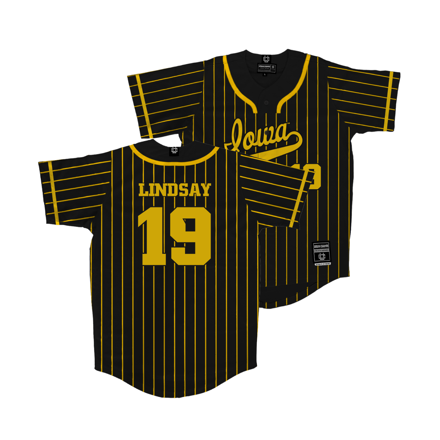 Iowa Softball Black Jersey - Hannah Lindsay