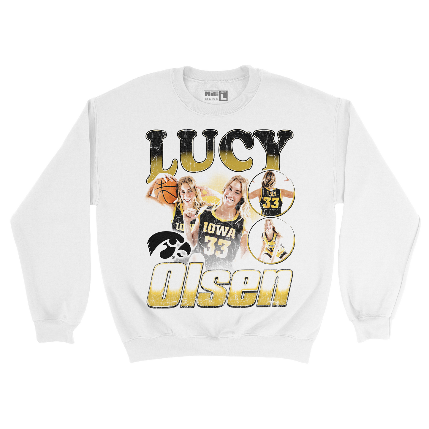 EXCLUSIVE RELEASE: Lucy Olsen 90s Graphic White Crew