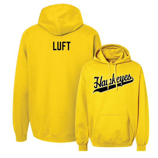 Gold Women's Wrestling Script Hoodie - Lilly Luft