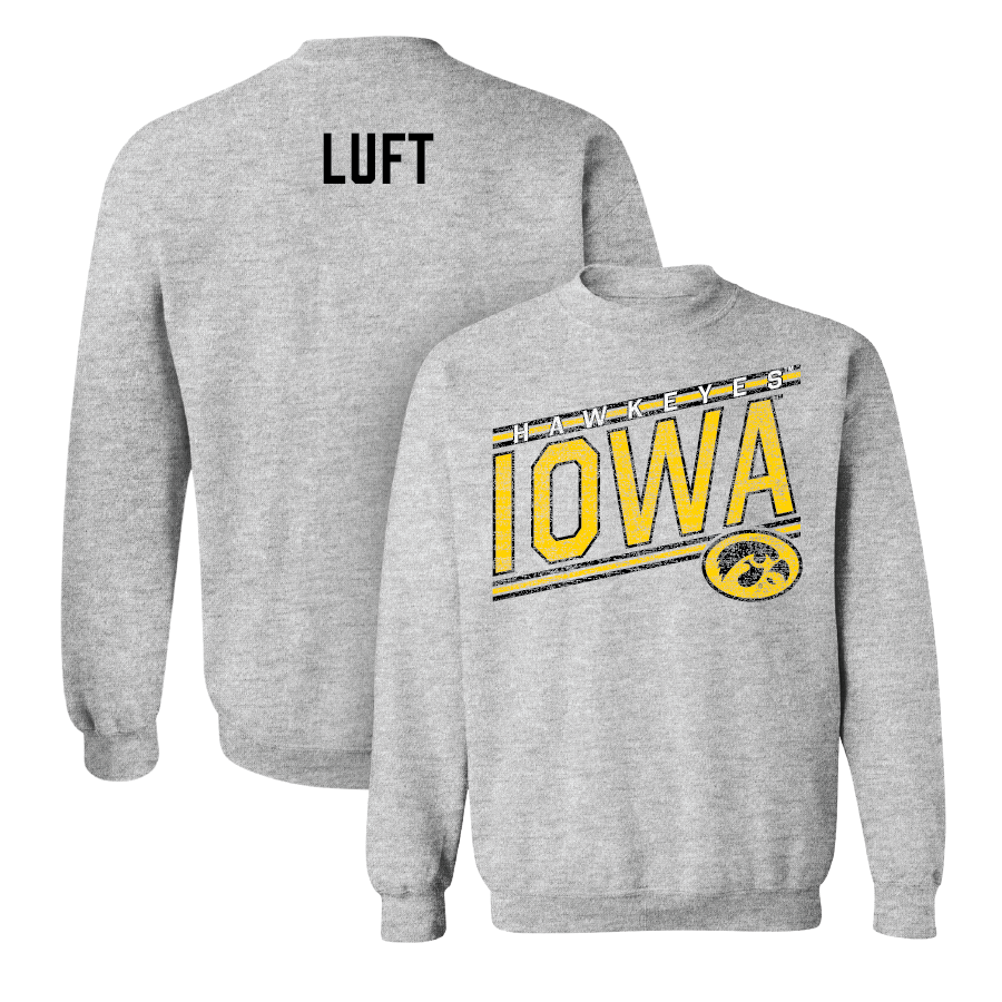 Sport Grey Women's Wrestling Slant Crew - Lilly Luft