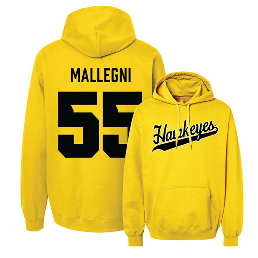 Gold Women's Basketball Script Hoodie  - Teagan Mallegni