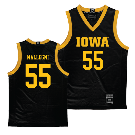 Iowa Women's Black Basketball Jersey  - Teagan Mallegni