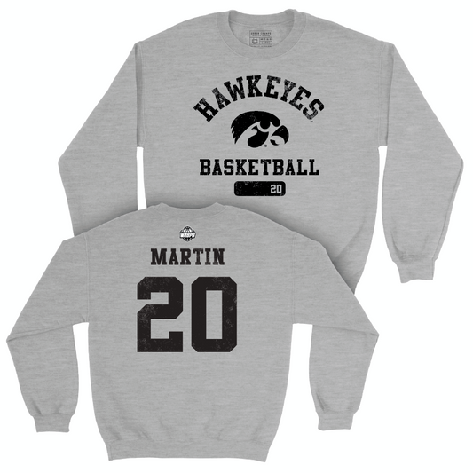 Legacy Collection: Iowa Women's Basketball Sport Grey Varsity Crew - Kate Martin | #20