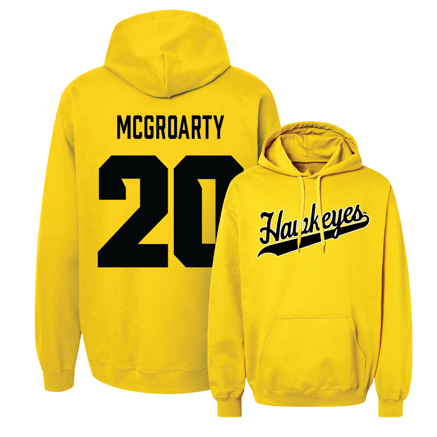 Gold Women's Soccer Script Hoodie - Kelli McGroarty