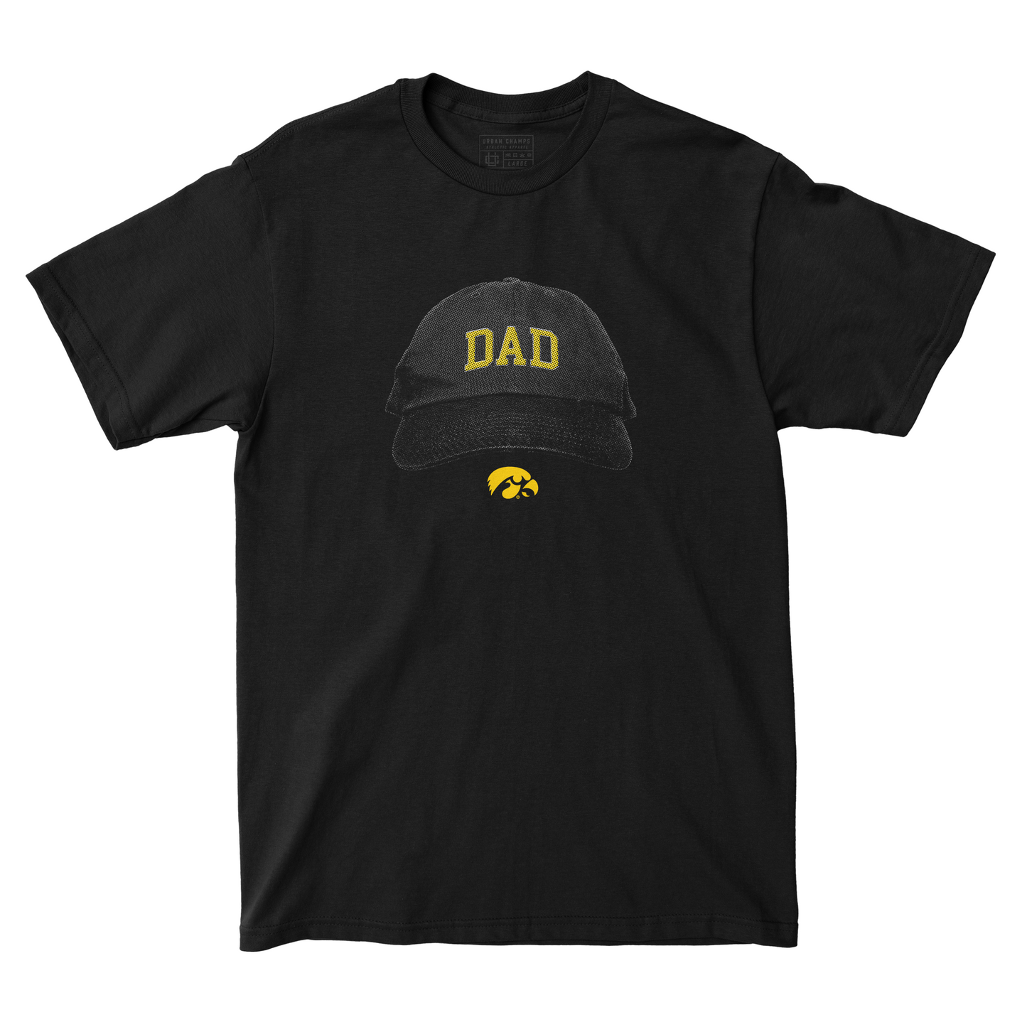 Iowa Dad Hat Black Tee