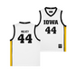 Iowa Men's Basketball White Jersey - Riley Mulvey