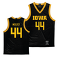 Iowa Men's Black Basketball Jersey - Riley Mulvey | #44