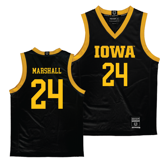 Iowa Women's Black Basketball Jersey - Gabbie Marshall | #24