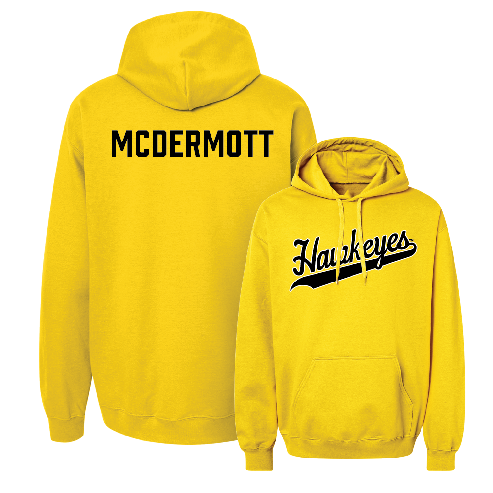 Gold Track & Field Script Hoodie - Brynley McDermott