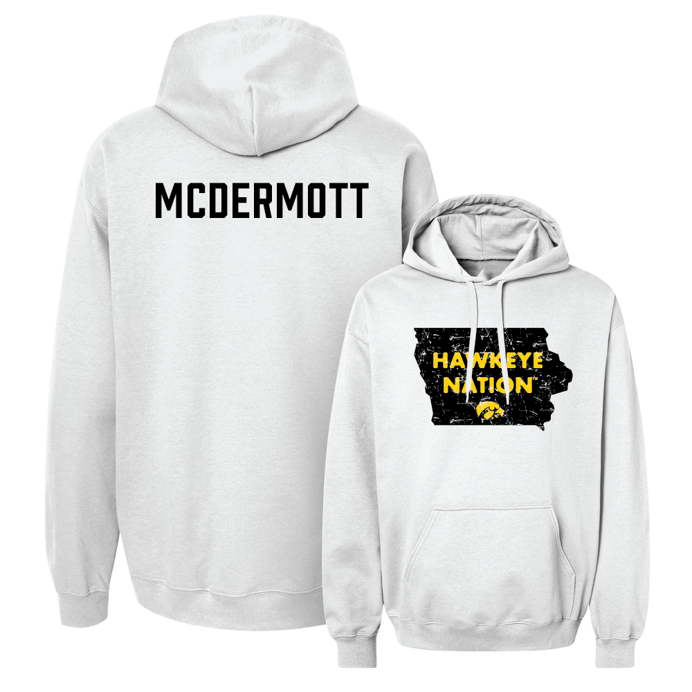 Track & Field White State Hoodie - Brynley McDermott