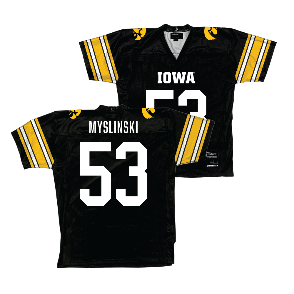 Black Iowa Football Jersey   - Michael Myslinski