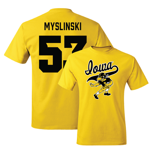 Gold Football Mascot Tee   - Michael Myslinski