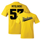 Gold Football Script Tee   - Michael Myslinski