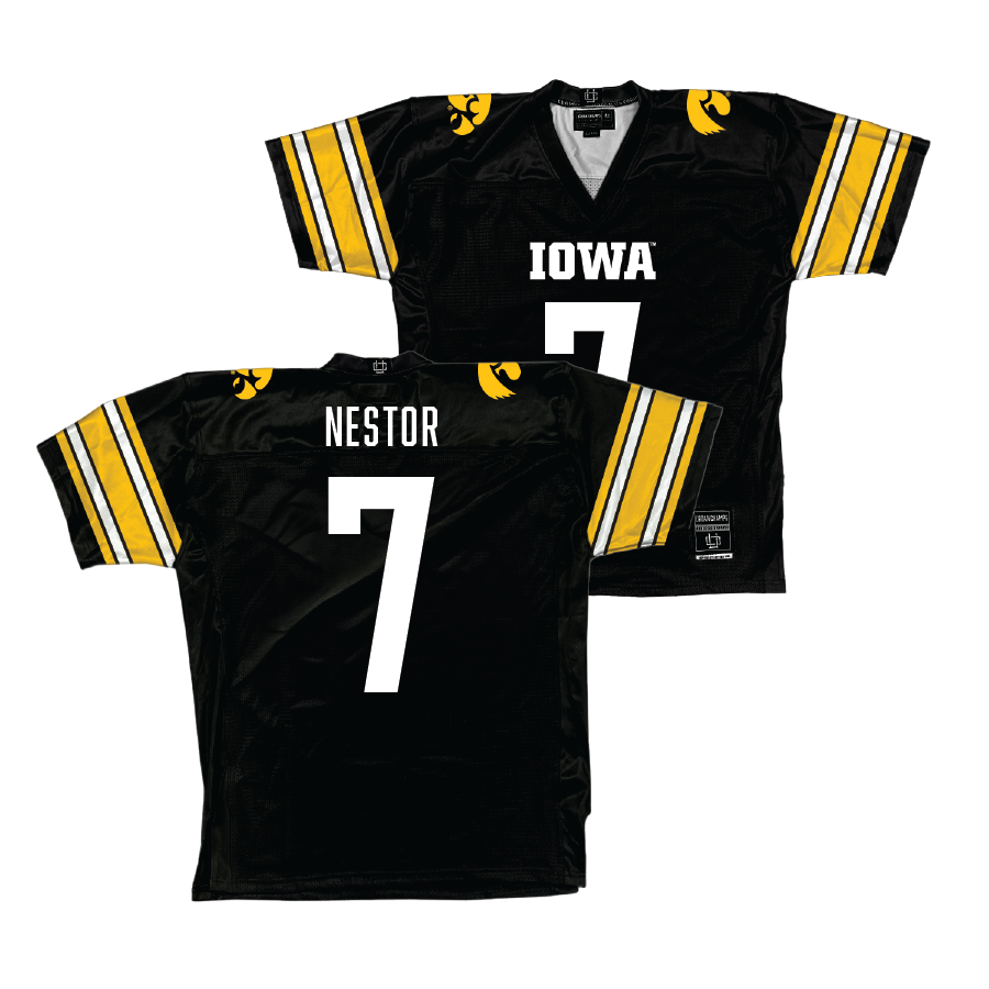 Black Iowa Football Jersey   - John Nestor