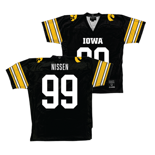Black Iowa Football Jersey  - Ty Nissen