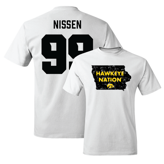 White Football State Comfort Colors Tee  - Ty Nissen