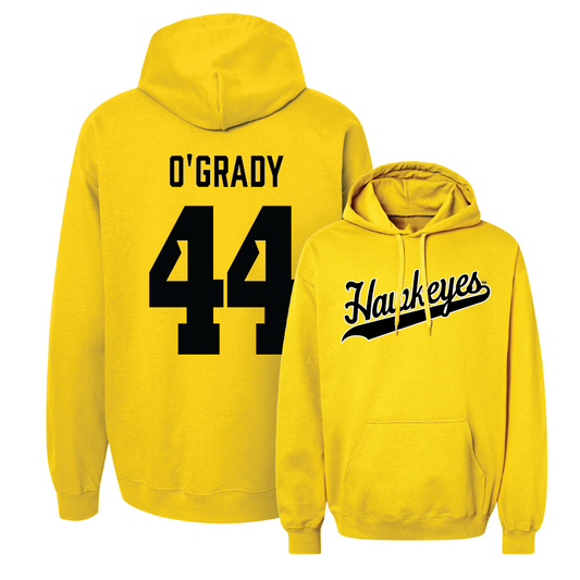 Gold Women's Basketball Script Hoodie - Addison O'Grady