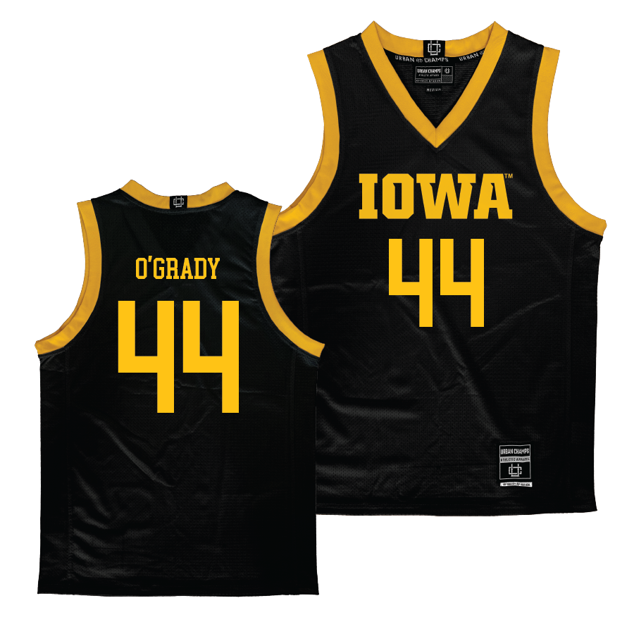 Iowa Women's Black Basketball Jersey  - Addison O'Grady