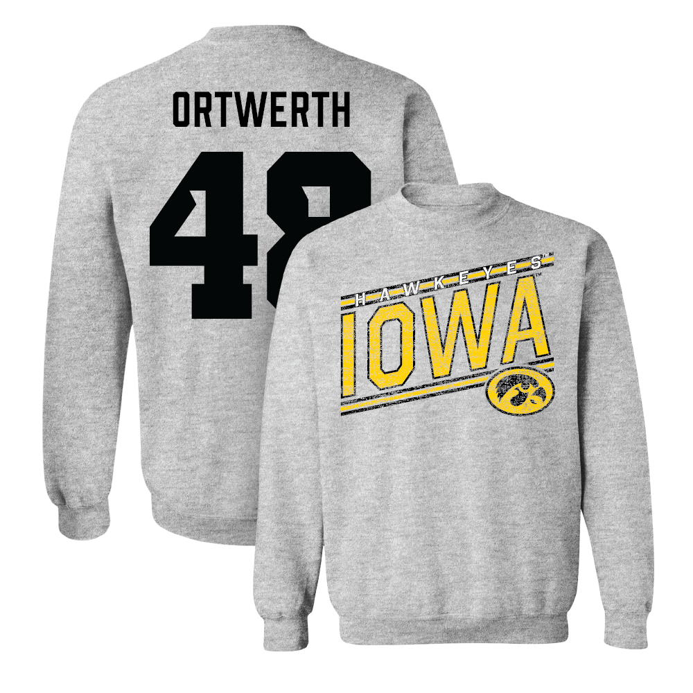 Sport Grey Football Slant Crew   - Zach Ortwerth