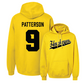 Gold Football Script Hoodie   - Jaziun Patterson