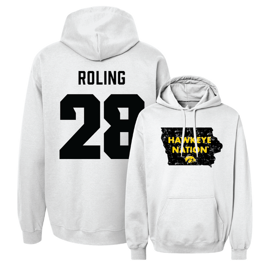 Women's Soccer White State Hoodie  - Kenzie Roling