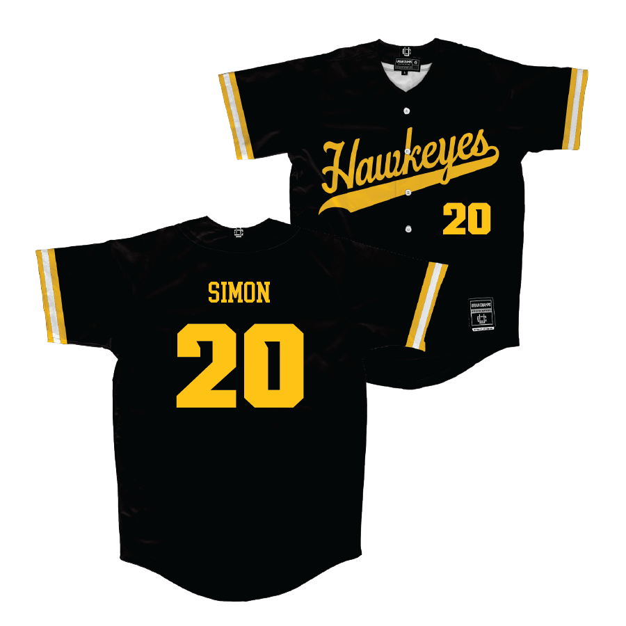 Iowa Softball Black Jersey  - Devin Simon