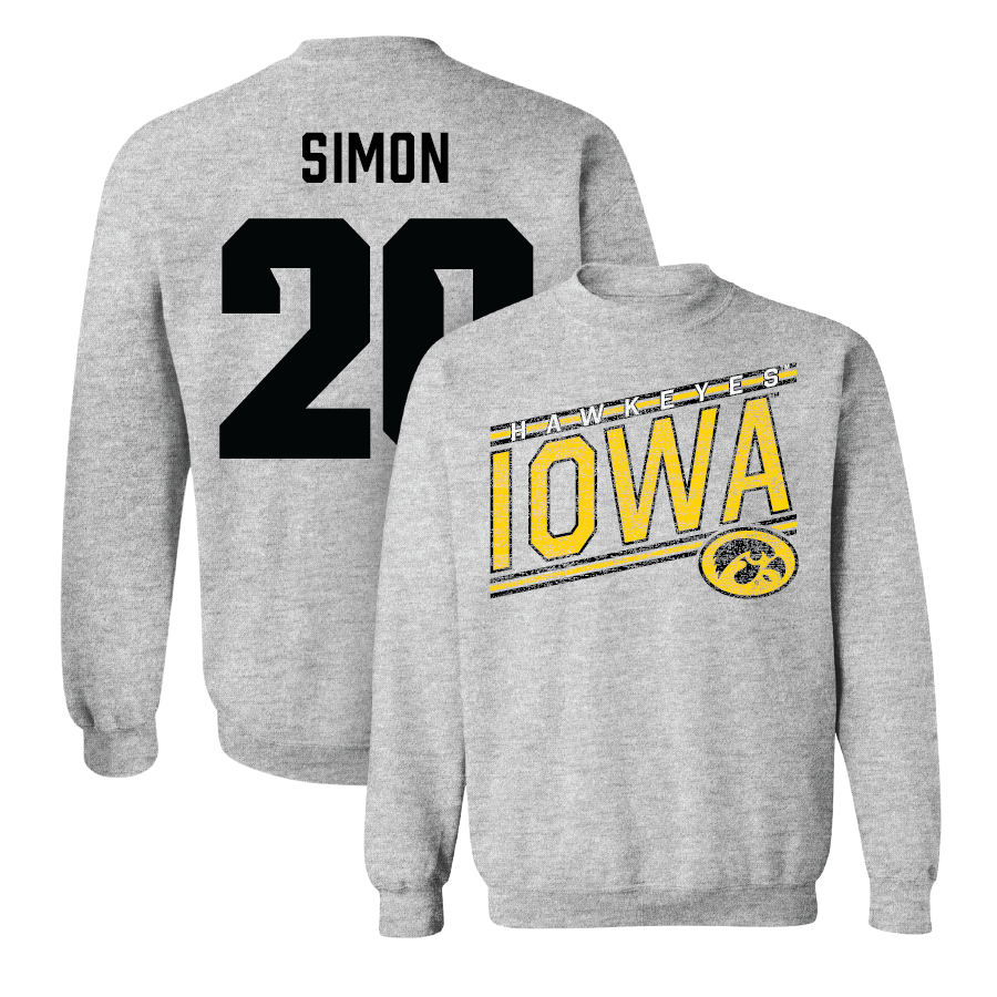 Sport Grey Softball Slant Crew  - Devin Simon