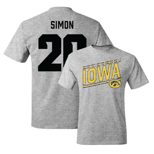 Sport Grey Softball Slant Tee  - Devin Simon